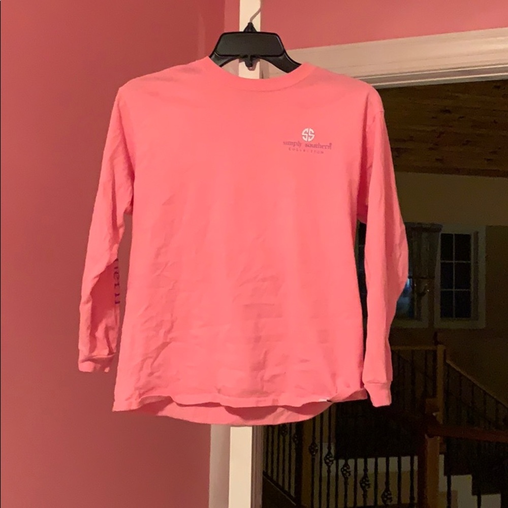 Pink simply southern long sleeved shirt
